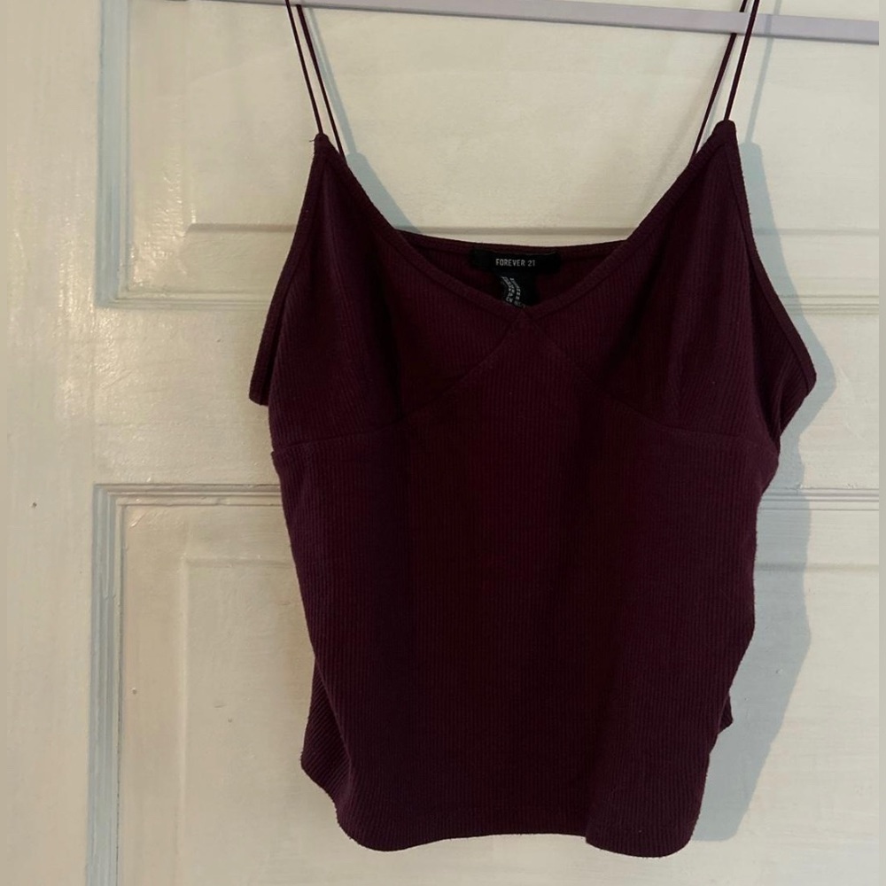 maroon tank top, forever 21 M